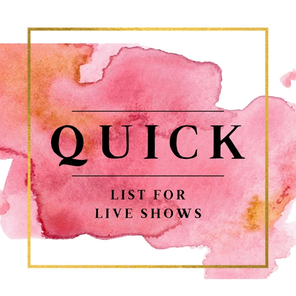 Quick List for Random Pull during Live Shows